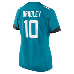 NFL Carter Bradley Jacksonville Jaguars Women's Team Game Jersey - Teal