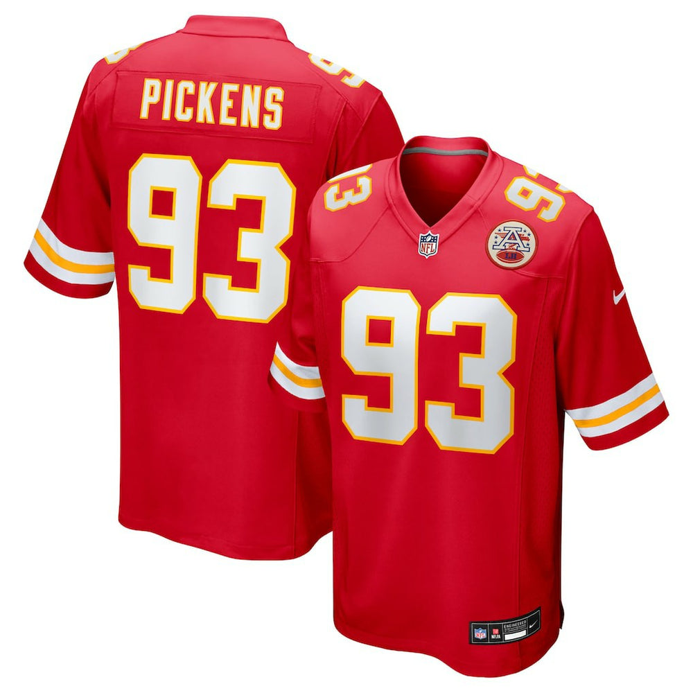 NFL Zacch Pickens Kansas City Chiefs Team Game Jersey - Red