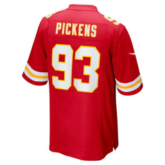 NFL Zacch Pickens Kansas City Chiefs Team Game Jersey - Red