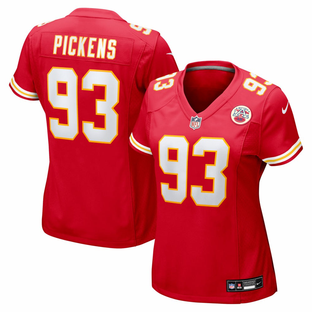 NFL Zacch Pickens Kansas City Chiefs Women's Team Game Jersey - Red