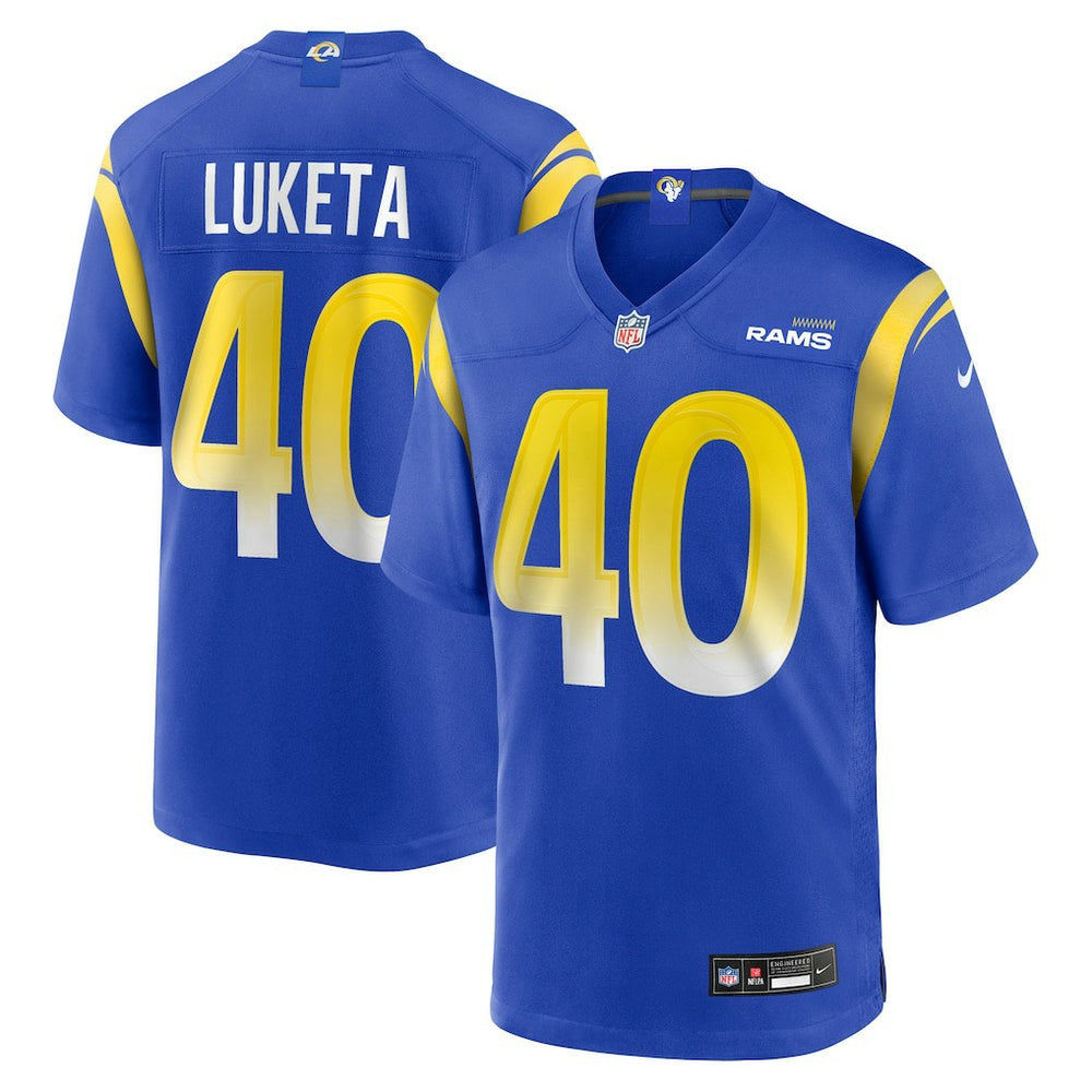 NFL Jesse Luketa Los Angeles Rams Team Game Jersey - Royal