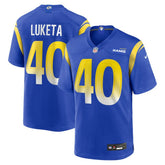 NFL Jesse Luketa Los Angeles Rams Team Game Jersey - Royal
