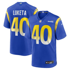 NFL Jesse Luketa Los Angeles Rams Team Game Jersey - Royal