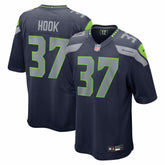 NFL Maxen Hook Seattle Seahawks Team Game Jersey - College Navy