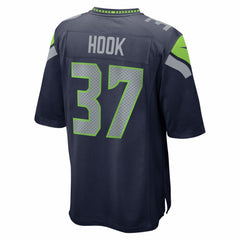 NFL Maxen Hook Seattle Seahawks Team Game Jersey - College Navy