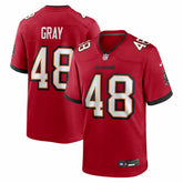 NFL JT Gray Tampa Bay Buccaneers Team Game Jersey - Red