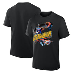Shai Gilgeous-Alexander Oklahoma City Thunder Start of Season T-Shirt Black