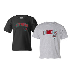 Arizona Diamondbacks Soft as a Grape Youth 2-Pack Logo T-Shirt Set - Black/Gray T-shirts