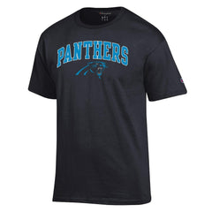 Carolina Panthers Champion Arch Over Logo T-Shirt Black