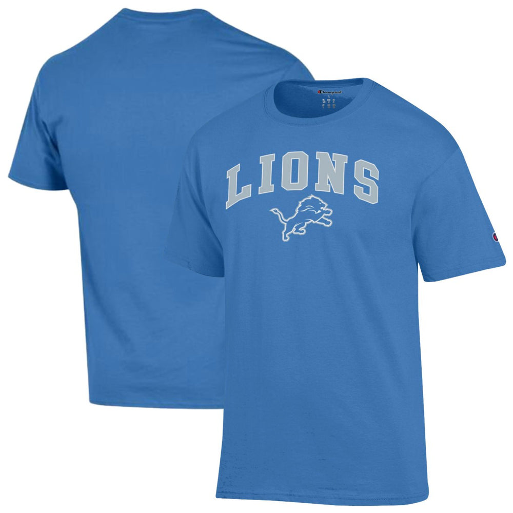 Detroit Lions Champion Arch Over Logo T-Shirt Blue
