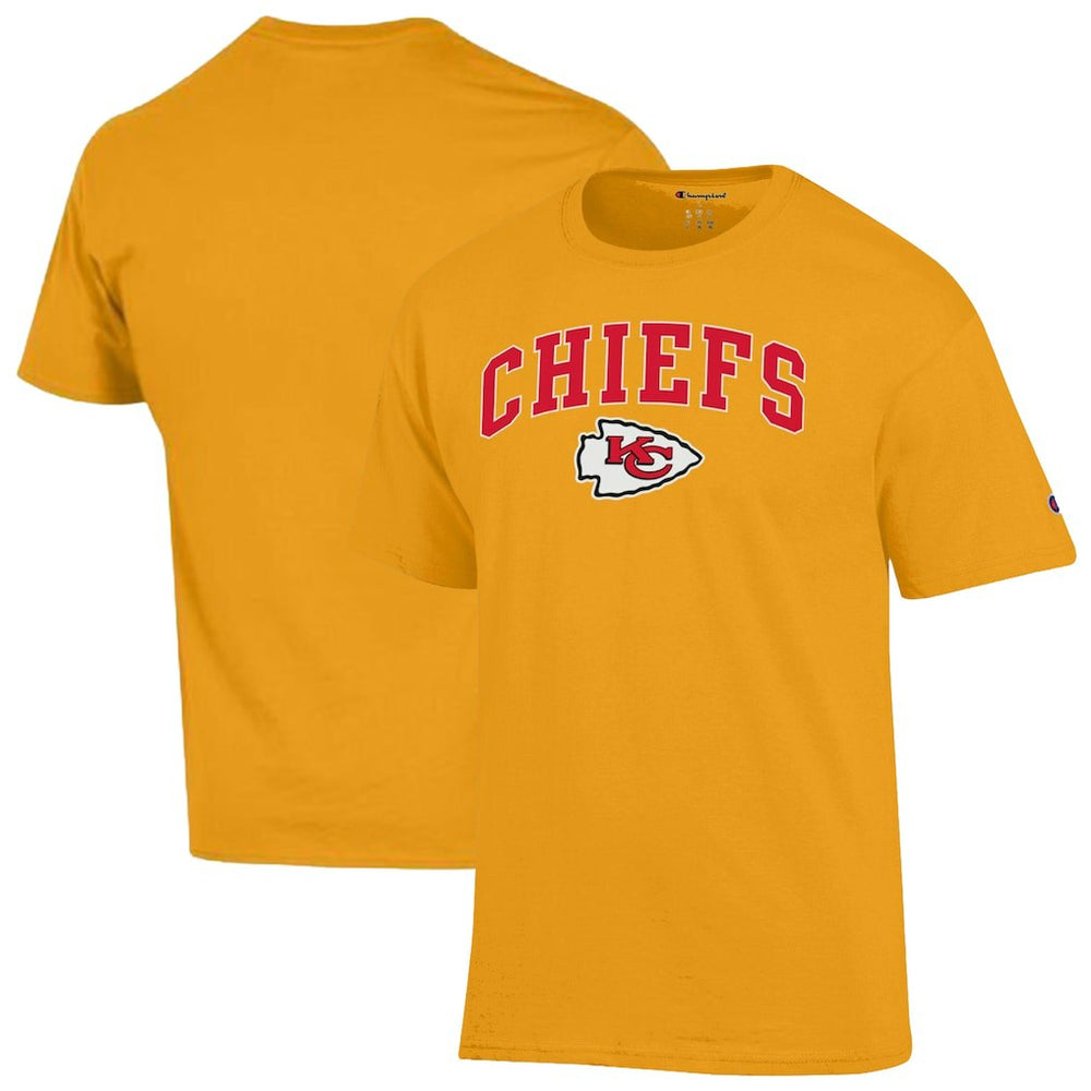 Kansas City Chiefs Champion Arch Over Logo T-Shirt Gold