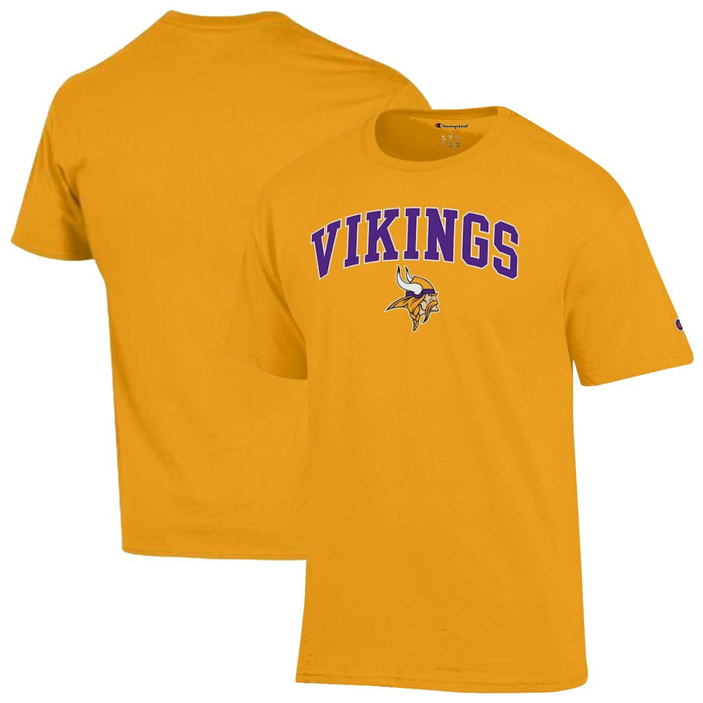 Minnesota Vikings Champion Arch Over Logo T-Shirt Gold