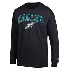 Philadelphia Eagles Champion Arch Over Logo Long Sleeve T-Shirt Black