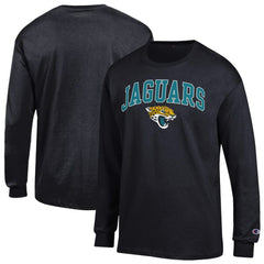 Jacksonville Jaguars Champion Arch Over Logo Long Sleeve T-Shirt Black