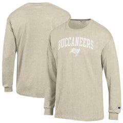 Tampa Bay Buccaneers Champion White Ink Jersey Long Sleeve T-Shirt Oatmeal