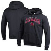 Arizona Cardinals Champion Powerblend Arch over Logo Hoodie Black