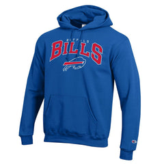 Buffalo Bills Champion Powerblend Arch over Logo Hoodie Royal