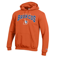Denver Broncos Champion Powerblend Arch over Logo Hoodie Orange