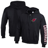 Arizona Cardinals Champion Powerblend Fleece Full-Zip Hoodie Black