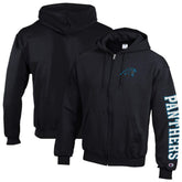Carolina Panthers Champion Powerblend Fleece Full-Zip Hoodie Black