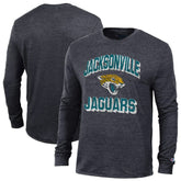 Jacksonville Jaguars Champion Ultimate Tri-Blend Long Sleeve T-Shirt Heather Black