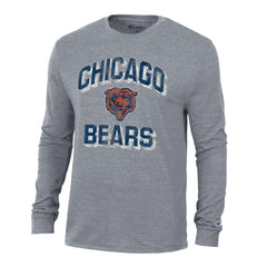 Chicago Bears Champion Ultimate Tri-Blend Long Sleeve T-Shirt Charcoal