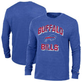 Buffalo Bills Champion Ultimate Tri-Blend Long Sleeve T-Shirt Heather Royal