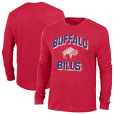 Buffalo Bills Champion Ultimate Tri-Blend Long Sleeve T-Shirt Red