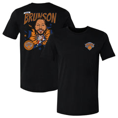 Jalen Brunson New York Knicks 500 Level Caricature T-Shirt Black