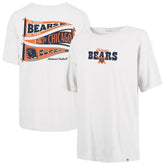 Chicago Bears '47 Women's Bow & Banner Sadie T-Shirt White