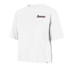 Denver Broncos '47 Women's Collage Script Reed City T-Shirt White