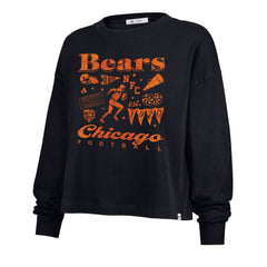 Chicago Bears '47 Women's Team Collage Sydney Long Sleeve T-Shirt Navy