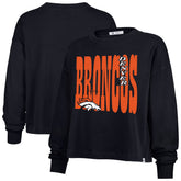 Denver Broncos '47 Women's Stacked Sydney Long Sleeve T-Shirt Navy