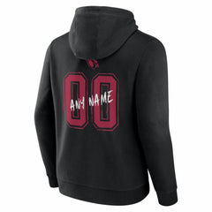 Arizona Cardinals Hustle Personalized Name & Number Hoodie Black