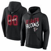 Atlanta Falcons Hustle Personalized Name & Number Hoodie Black