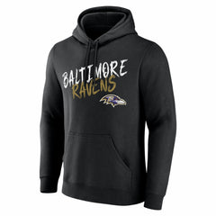 Baltimore Ravens Hustle Personalized Name & Number Hoodie Black