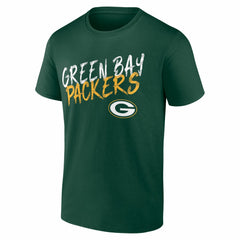 Green Bay Packers Hustle Personalized Name & Number T-Shirt Green