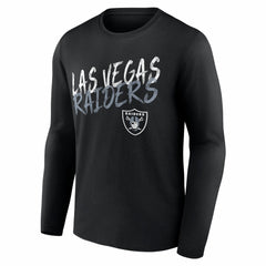 Las Vegas Raiders Hustle Personalized Name & Number Long Sleeve T-Shirt Black