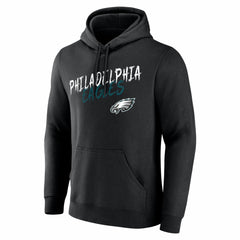 Philadelphia Eagles Hustle Personalized Name & Number Hoodie Black