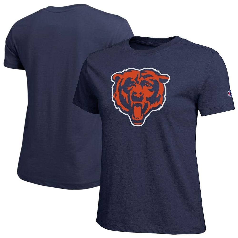 Chicago Bears Champion Women's Logo T-Shirt Navy