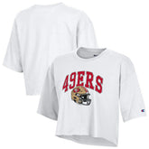 San Francisco 49ers Champion Women's Boyfriend Cropped T-Shirt White