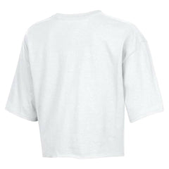 Cleveland Browns Champion Women's Boyfriend Cropped T-Shirt White