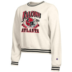 Atlanta Falcons Champion Women's Reverse Weave Fleece Sweatshirt Cream