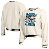 Carolina Panthers Champion Women's Reverse Weave Fleece Sweatshirt Cream