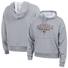 Cincinnati Bengals Champion Women's Triumph Tri-Blend Hoodie Gray
