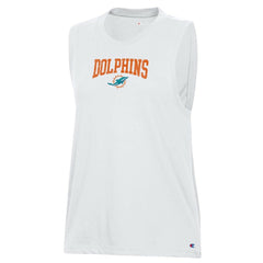 Miami Dolphins Champion Women's Muscle Tank Top White