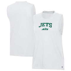 New York Jets Champion Women's Muscle Tank Top White