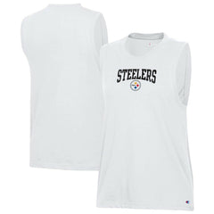 Pittsburgh Steelers Champion Women's Muscle Tank Top White