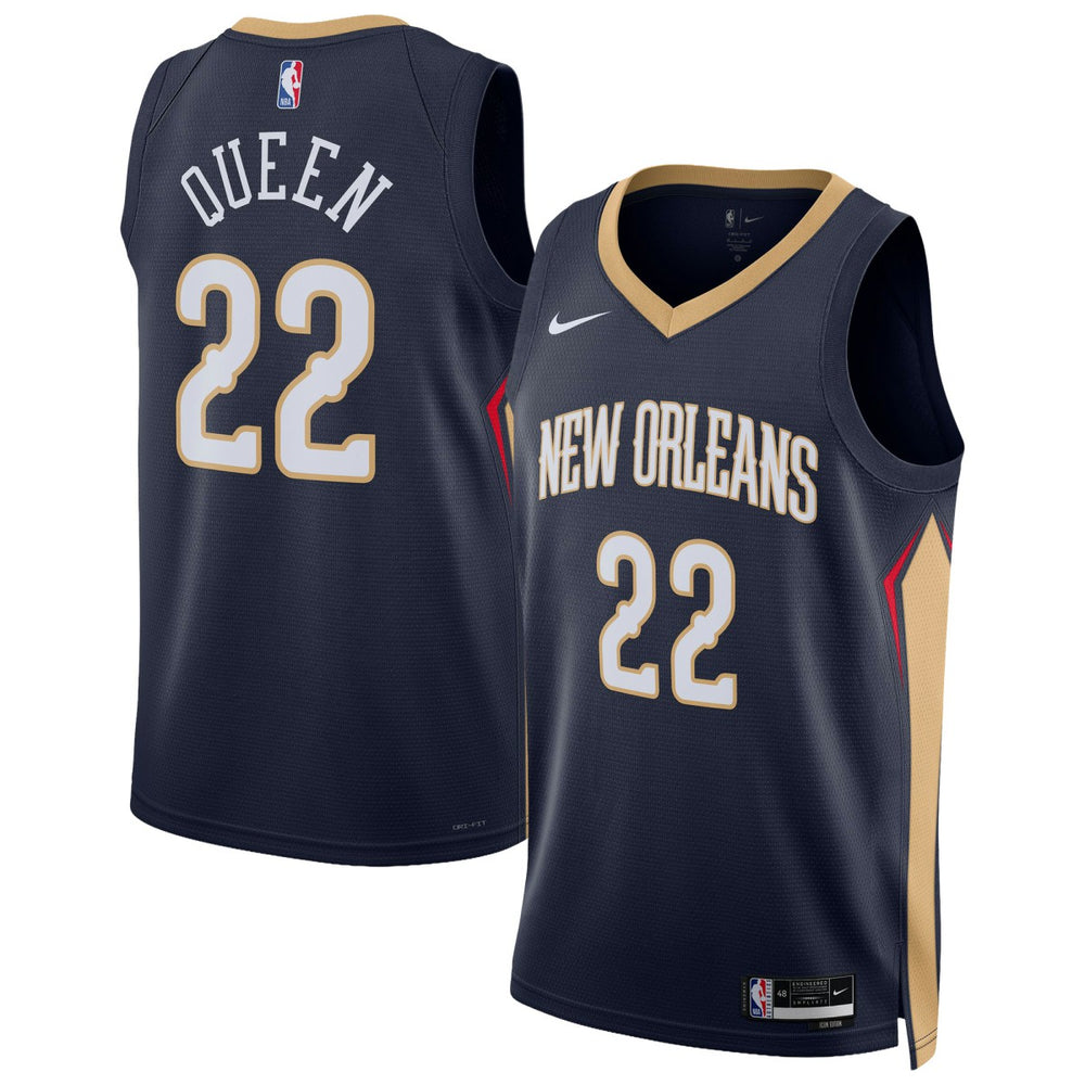 NBA Derik Queen New Orleans Pelicans Unisex Swingman Jersey - Icon Edition - Navy