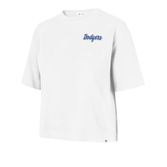 Los Angeles Dodgers '47 Women's Collage Script Reed City T-Shirt - White T-shirts